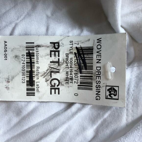 JM Collection Women's Blouse Embroidered Beaded Tassel V-Neck White Petite Large - Picture 5 of 11